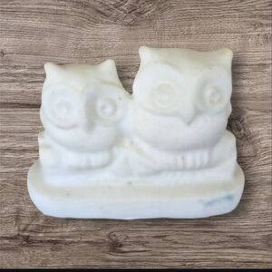 Vintage White Owl Figurine